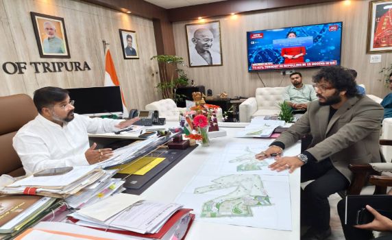 Tripura Tourism minister Sushanta Chowdhury chairs meeting at the Secretariat, Agartala
